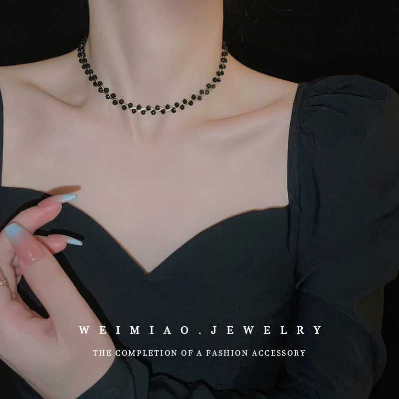 Colar Duplo Pingente de Cristal